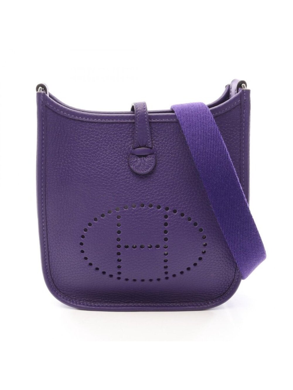 Hermes Shoulder Bag Evelyne Amazon TPM Purple Leather